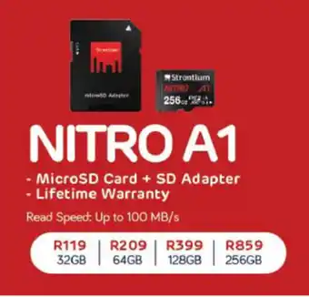 Computer Mania Nitro A1 MicroSD Card + SD Adapter 256GB offer