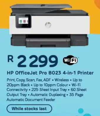 Computer Mania HP OfficeJet Pro 8023 4-in-1 Printer offer