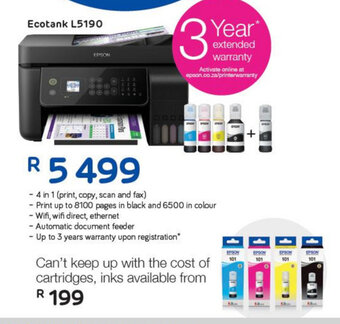 Computer Mania Epson Ecotank L5190 offer