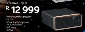 Computer Mania Epson Projector EF-100W/EF-100B offer