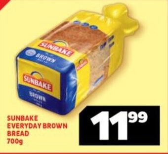 Usave SUNBAKE EVERYDAY BROWN BREAD 700g offer