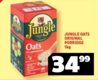 Usave JUNGLE OATS ORIGINAL PORRIDGE 1kg offer