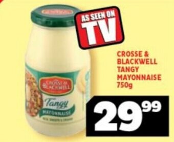 Usave CROSSE & BLACKWELL TANGY MAYONNAISE 750g offer