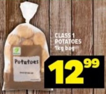 Usave CLASS 1 POTATOES 1kg bag offer