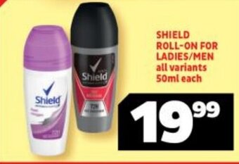 Usave SHIELD ROLL-ON FOR LADIES/MEN all variants 50ml each offer