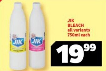 Usave JIK BLEACH all variants 750ml each offer