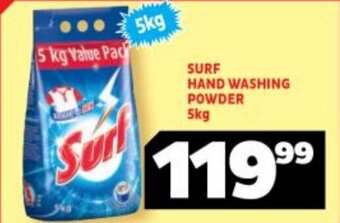 Usave SURF HAND WASHING POWDER 5kg offer
