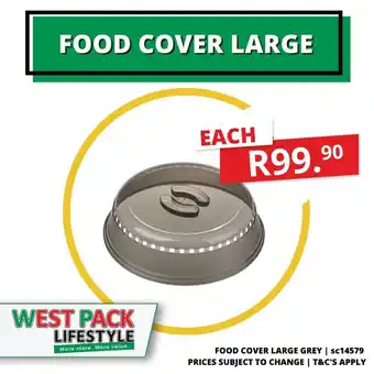 West Pack Lifestyle Food Cover Large Grey - sc14579 offer