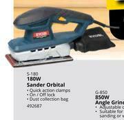 Builders Warehouse Ryobi 180W Sander Orbital S-180-Each offer