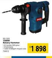 Builders Warehouse Ryobi 1500W Rotary Hammer ED-1565 offer