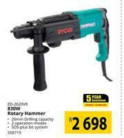 Builders Warehouse Ryobi 830W Rotary Hammer ED-2620VR offer