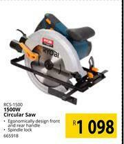 Builders Warehouse Ryobi 1500W Circular Saw RCS-1500 offer