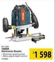 Builders Warehouse Ryobi 1600W Electronic Router RE-1600 offer