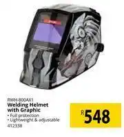 Builders Warehouse Ryobi Welding Helmet With Graphic RWH-800AX1 offer