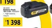 Builders Warehouse Ryobi Battery Pack 18V Li-Ion 4000 Mah XB-4000 offer