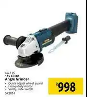 Builders Warehouse Ryobi 18V Li-Ion Angle Grinder XG-115 offer