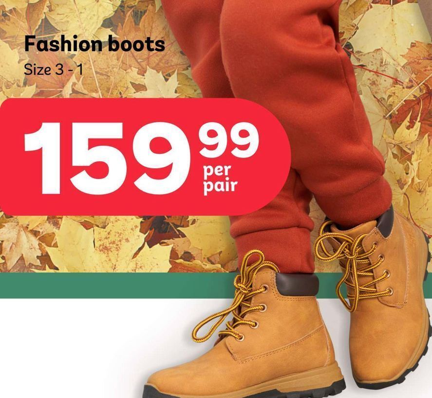 Fashion boots offer at PEP