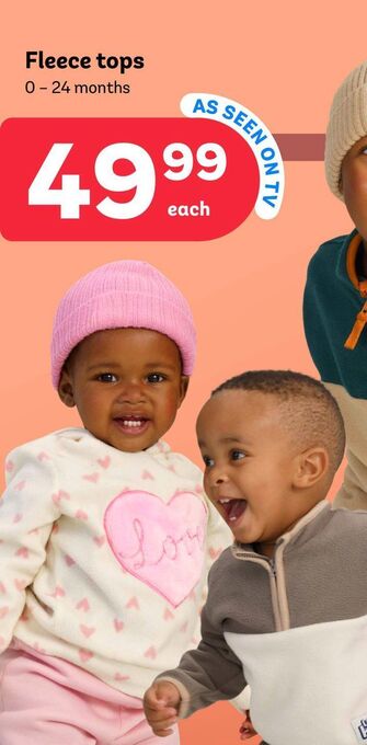 PEP Fleece tops offer