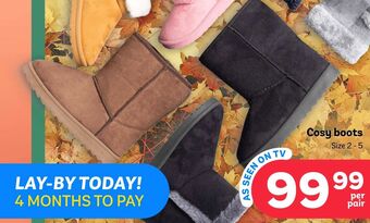 PEP Cosy boots offer