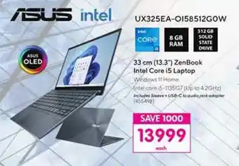 Makro 33 cm (13.3") ZenBook Intel Core i5 Laptop offer
