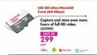 Makro 128GB Ultra MicroSD Card (80 Mbps) offer