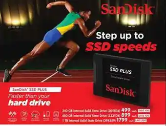 Makro SanDisk SSD PLUS Faster than your hard drive offer