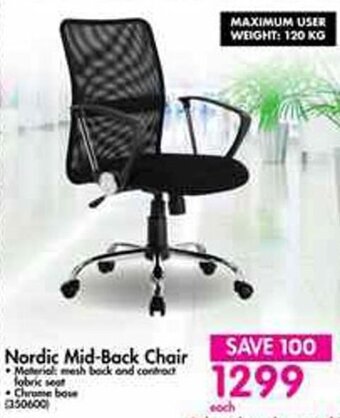 Makro Nordic Mid-Back Chair offer