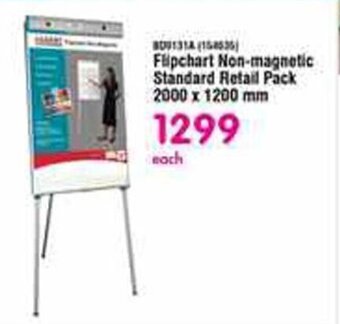 Flipchart Non-magnetic Standard Retail Pack 2000 x 1200 mm