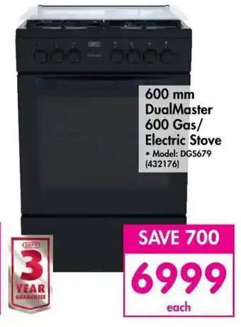 Makro 600mm DualMaster 600 Gas/Electric Stove offer