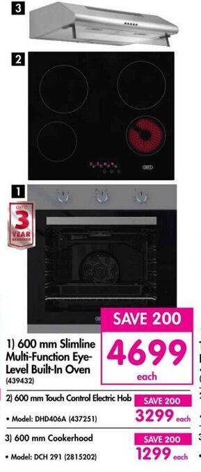 Makro 600 mm Slimline Multi-Function Eye-Level Built-In Oven offer