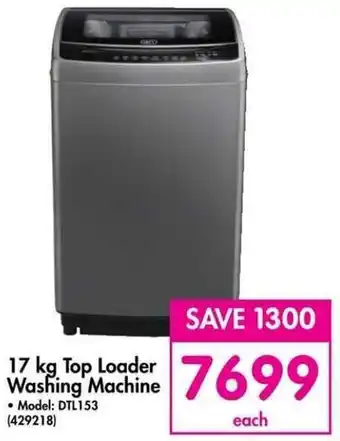 Makro 17kg Top Loader Washing Machine offer