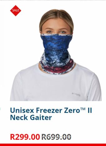 Unisex freezer zero ii neck gaiter