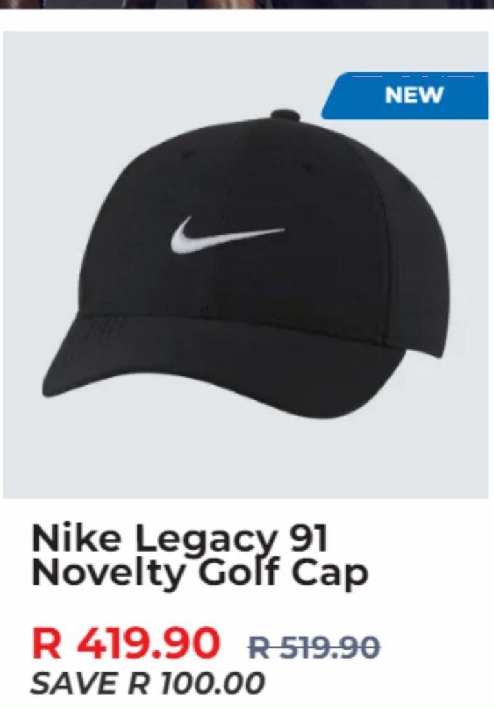 Nike legacy 91 novelty golf cap offer at Sportsmans Warehouse