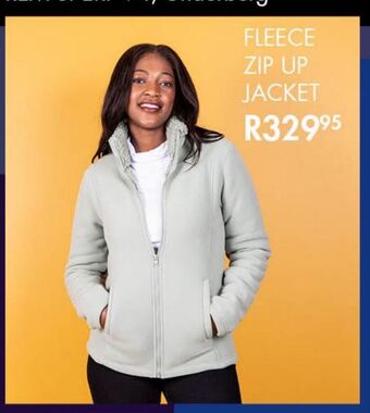 Fleece zip up jacket