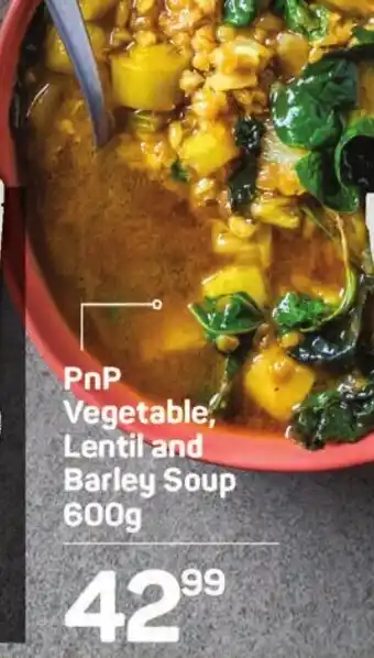 PnP Vegetable, Lentil and Barley Soup 600g