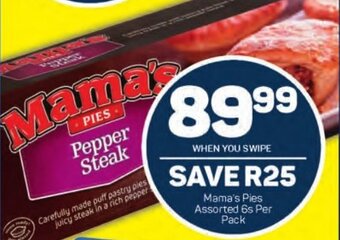Pick n Pay Mama's Pies Assorted 6s Per Pack offer