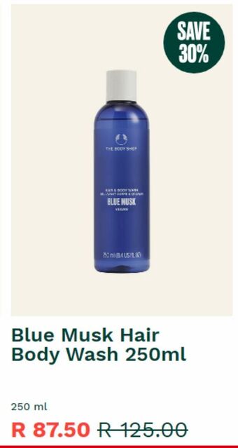 Blue musk hair body wash 250ml