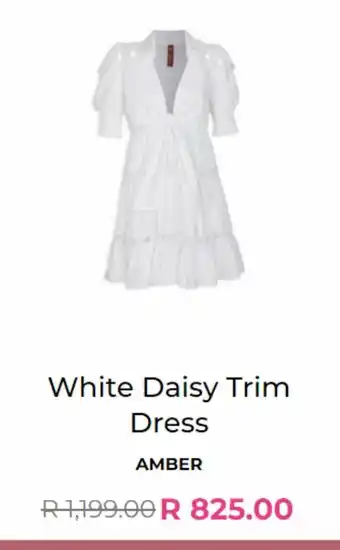 YDE White daisy trim dress offer