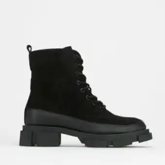 Globe footwear lace up mid calf outdoor boot black