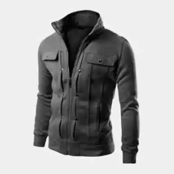 Zando Yektik men's fashion comfortable jacket jacket-dark grey offer