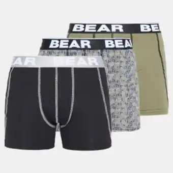 Bear 3pk camo print 40mm elastic black and fatigue