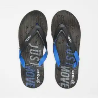 Zando Awol mens flip flops black/cobalt offer