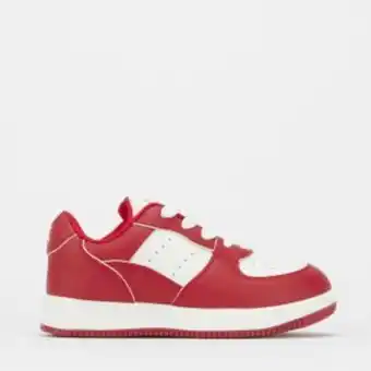 Zando Soviet k retro kids low cut sneaker white/red offer