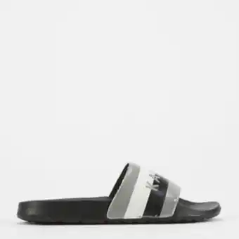 Zando Kangol stripe slides black/white offer