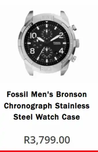 Watch Republic Fossil men's bronson chronograph stainless steel watch case offer