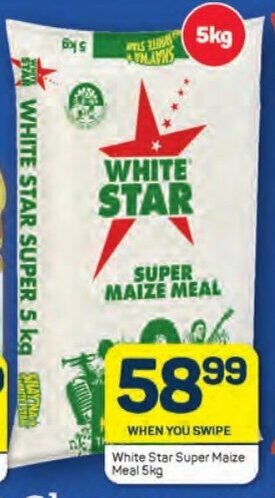 Pick n Pay White Star Super Maize Meal 5kg offer