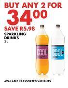 Woolworths Sparkling drinks-for 2 x 2l offer