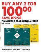 Woolworths Flavoured sparkling mixers-for 2 x 6 x 200ml offer