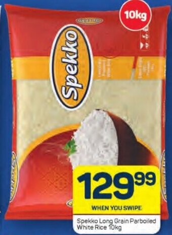 Pick n Pay Spekko Long Grain Parboiled White Rice 10kg offer