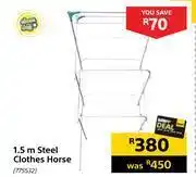 Builders Warehouse Clean day 1.5m steel clothes horse offer